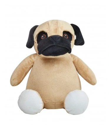 Peluche carlin enfant brodée