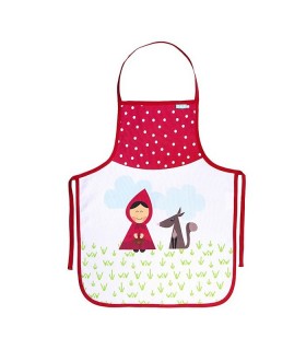 Tablier brodé chaperon rouge