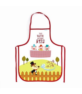 Tablier personnalisé les trois petits cochons