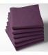Serviette de table violet brodée