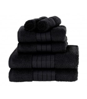 Serviette éponge coton noir