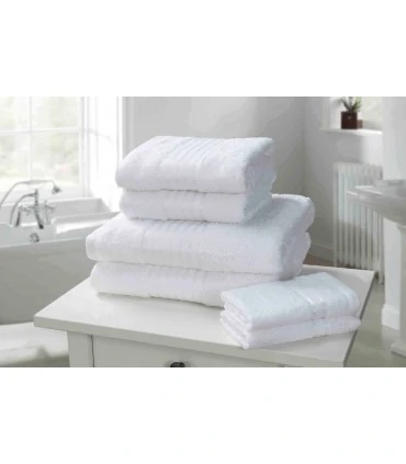 Serviette éponge coton blanc