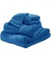 Serviette de bain brodée bleue marine