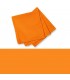 serviette orange table brodée