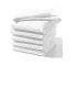 serviette blanche table brodée