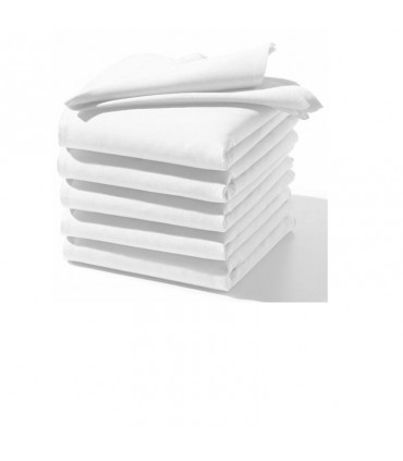 serviette blanche table brodée