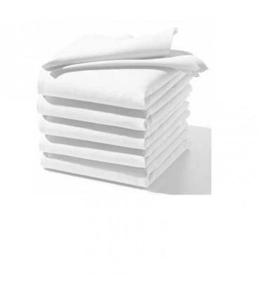 serviette blanche table brodée