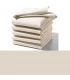 serviette beige table brodée