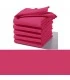 serviette framboise table brodée