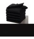 serviette noire table brodée