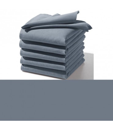 serviette grise table brodée