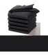 serviette gris foncée table brodée