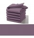 serviette violet table brodée