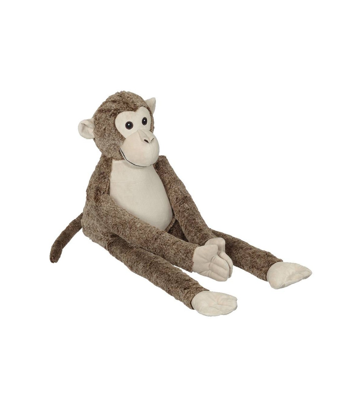 Superbe singe en peluche aux longs bras à broder et personna