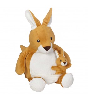 Peluche kangourou brodée