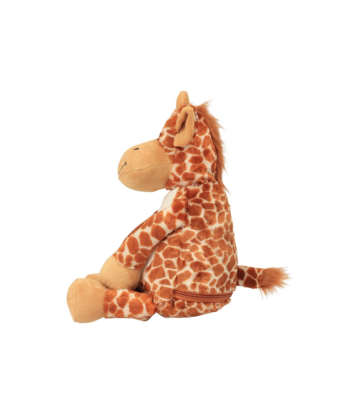 girafe en peluche avec broderie fait main sur le vente, cade