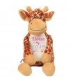 Peluche girafe brodée en cadeau de naissance