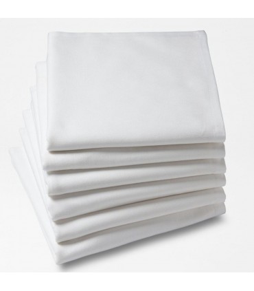 serviette brodee blanche