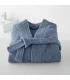 Peignoir coton brodé kimono
