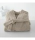 Peignoir coton brodé kimono