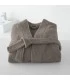 Peignoir coton brodé kimono