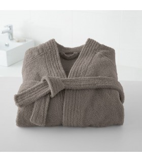 Peignoir coton brodé kimono