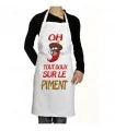 Tablier de cuisine piment