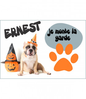 Plaque je monte la garde