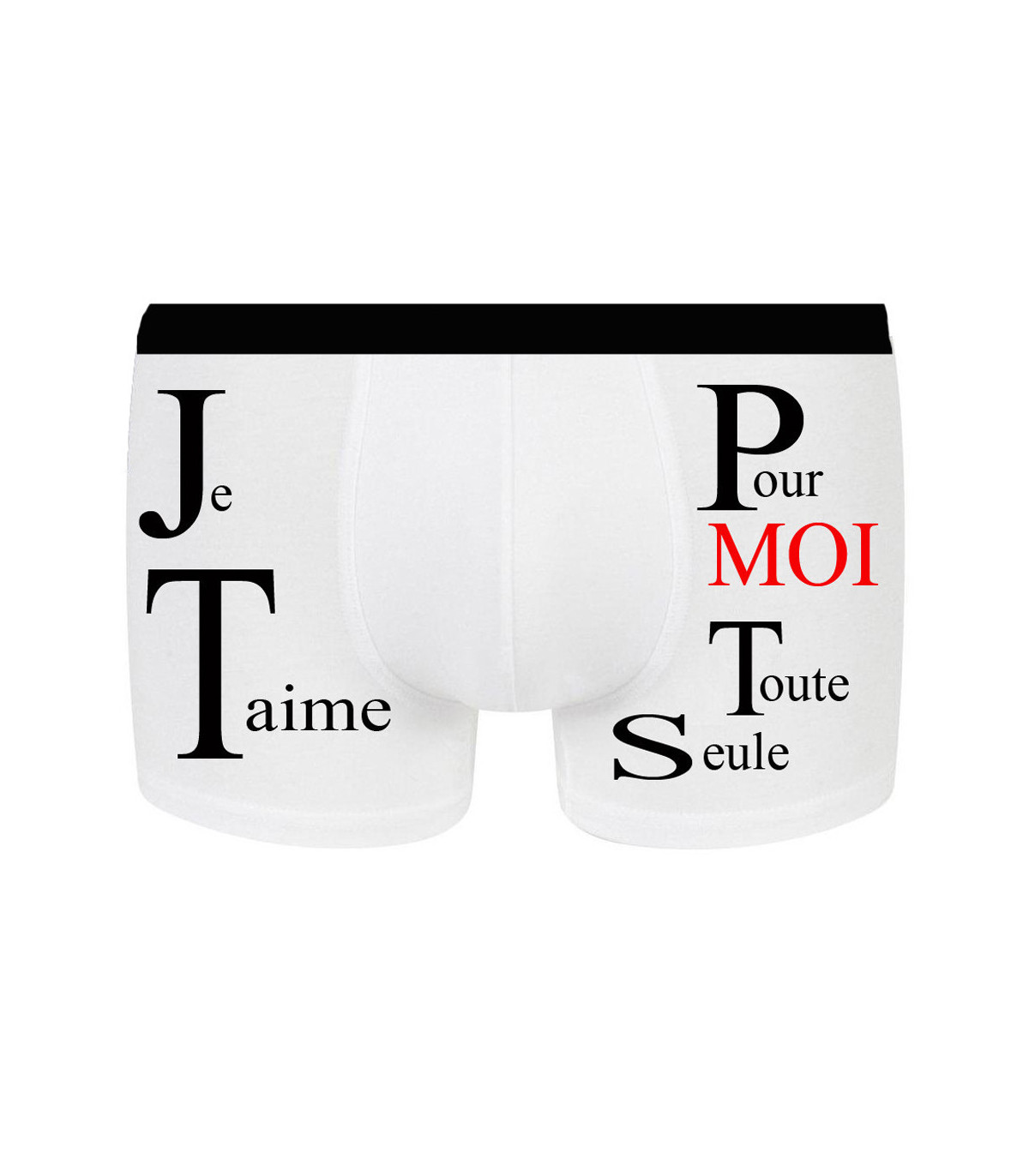 Boxer homme avec discount message