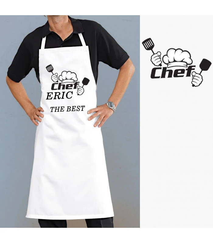 Tablier de cuisine chef personnalisé