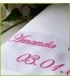 serviette de table brodée pour mariage