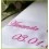 Serviette de table personnalisée avec une date