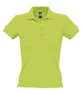 Polo femme brodé vert pomme