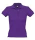 Polo femme brodé violet