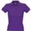 Polo femme brodé violet