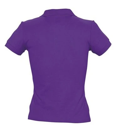 polo brodé femme violet