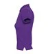 broderie sur polo femme violet