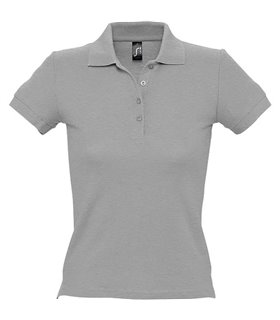 Polo femme brode sol gris