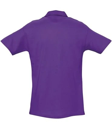 polo homme brodé violet