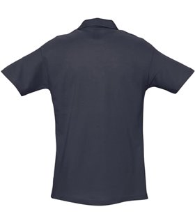 polo brodé homme bleu