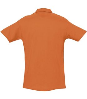 polo homme brodé orange