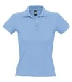 Polo personnalisé et brodé bleu ciel