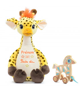 peluche girafe brodee