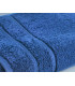 drap de bain bleu brodé