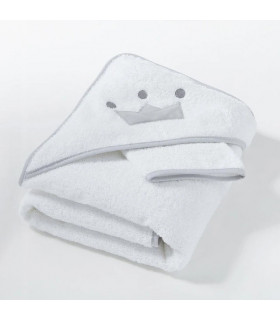 cape de bain personnalisée couronne