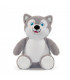 Peluche Chien loup husky brodé et personnalisé