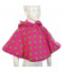 vêtement pour bébé, création originale de poncho rose