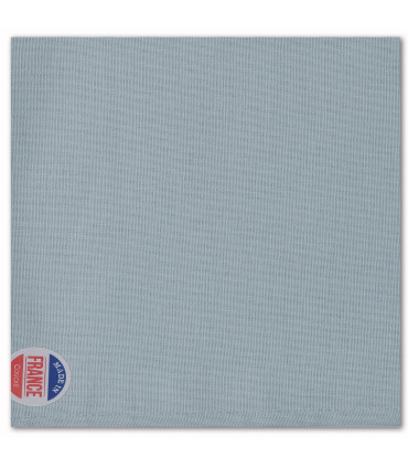 serviette de table brodée bleue