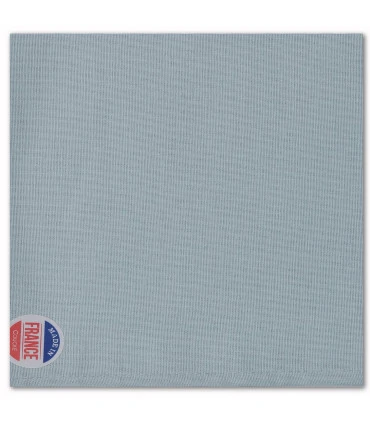 serviette de table brodée bleue