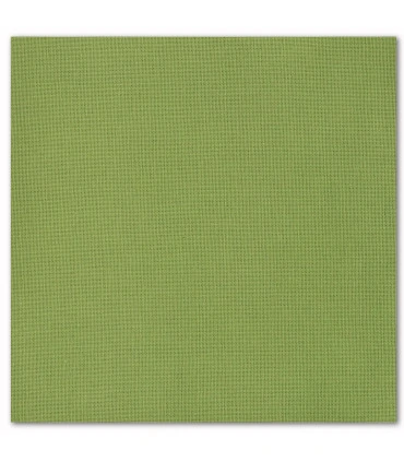 serviette de table brodée vert gazon